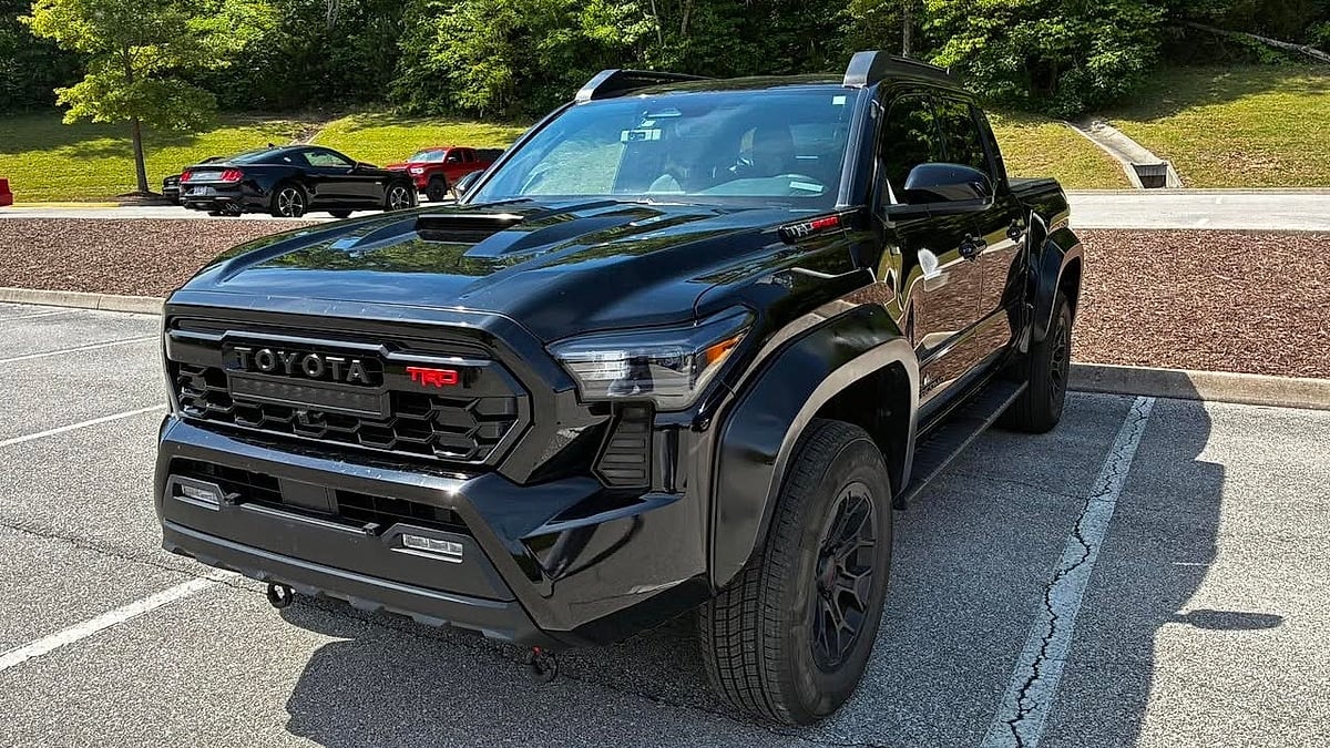2026 Toyota Tacoma loaded parked on the dealer's lot after a Tennessee Toyota dealer  could not replicate the issue