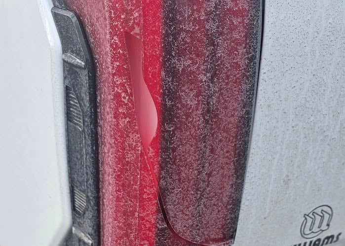 Janelle Robbins' 2026 Toyota Tundra broken taillight