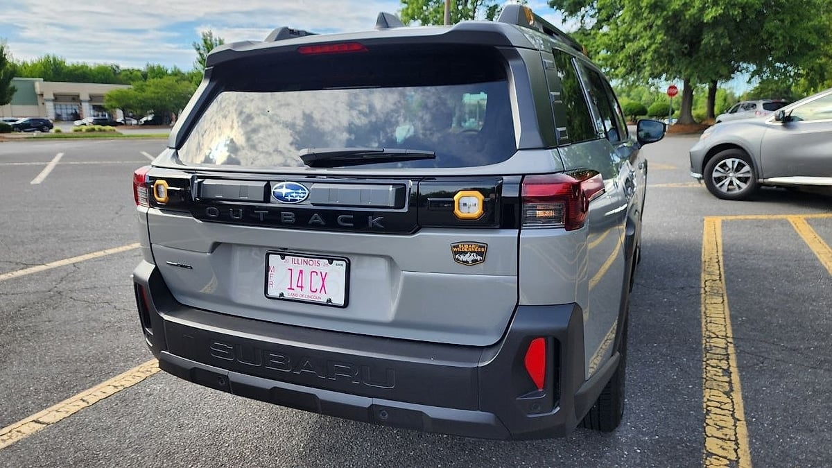 2026 subaru outback wilderness rear view