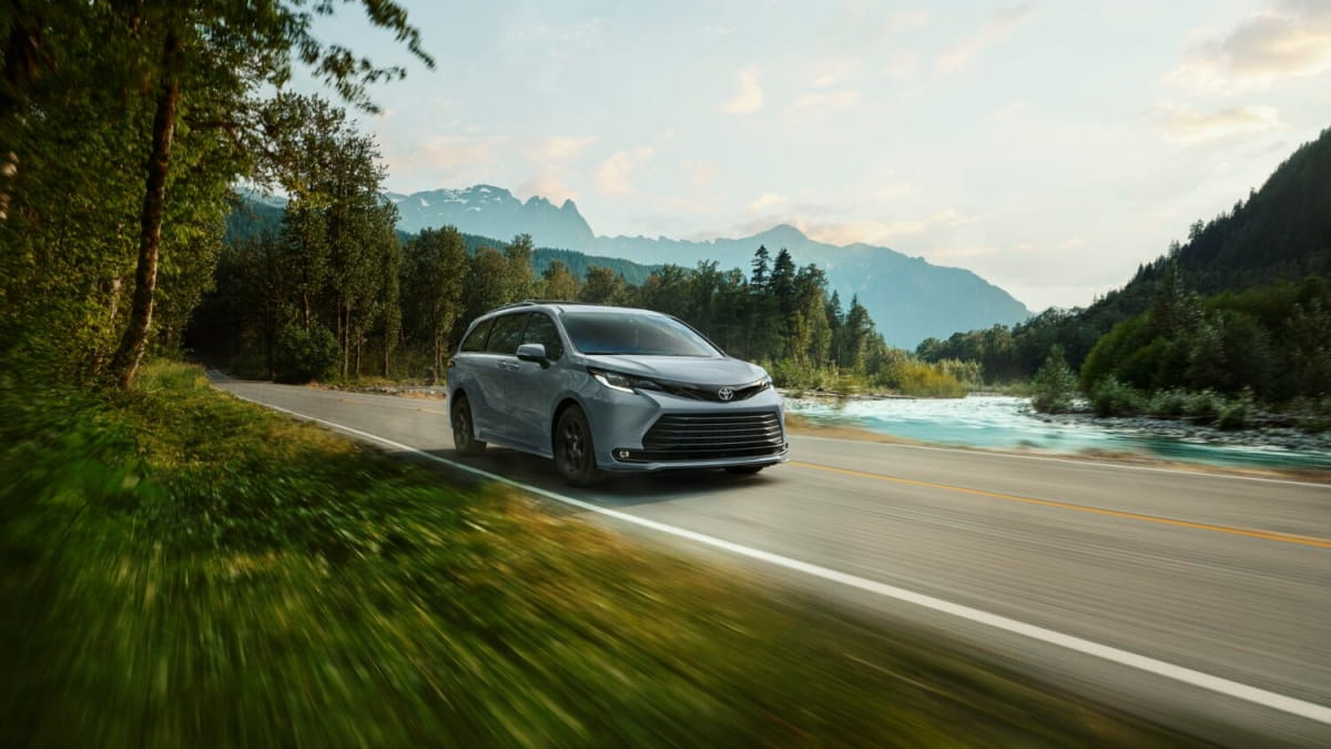 2026 Toyota Sienna Woodland in motion