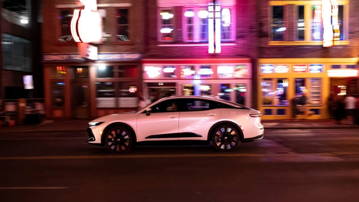 Toyota Crown is a stylish coupe crossover, but buyers want a V-6 and a bolder interior