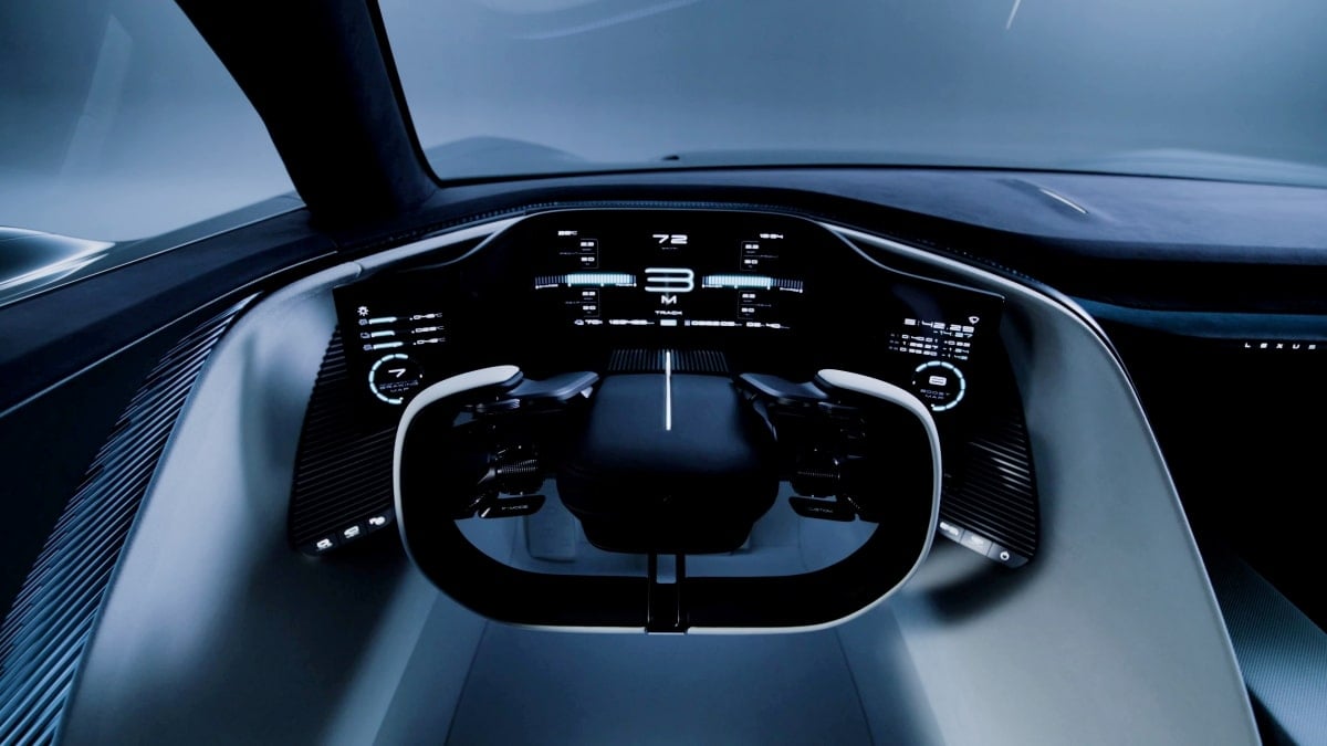 2029 Lexus LFA cockpit
