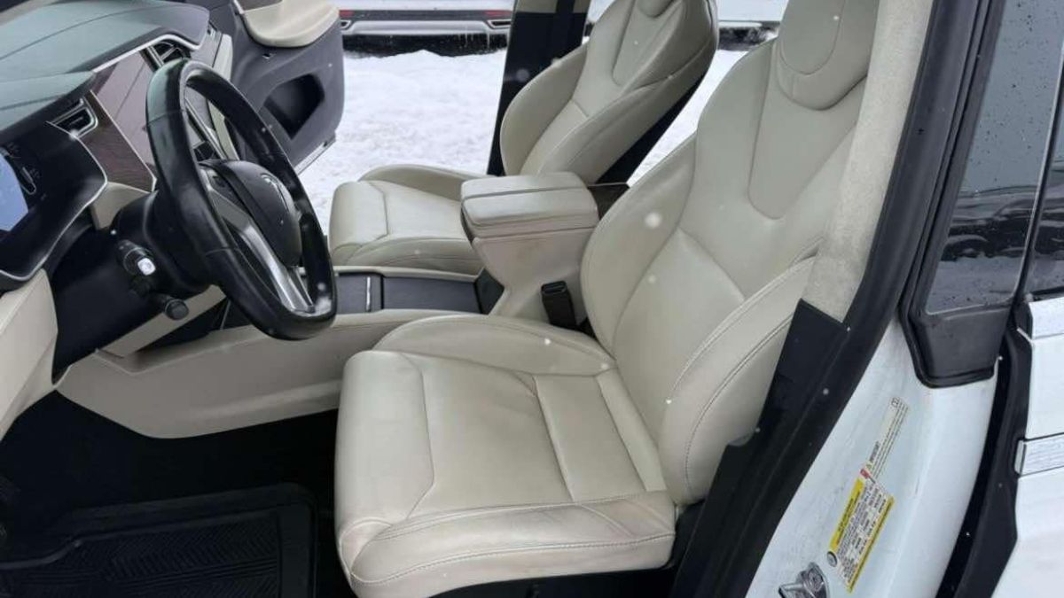 Adam's Tesla Model X with front seats