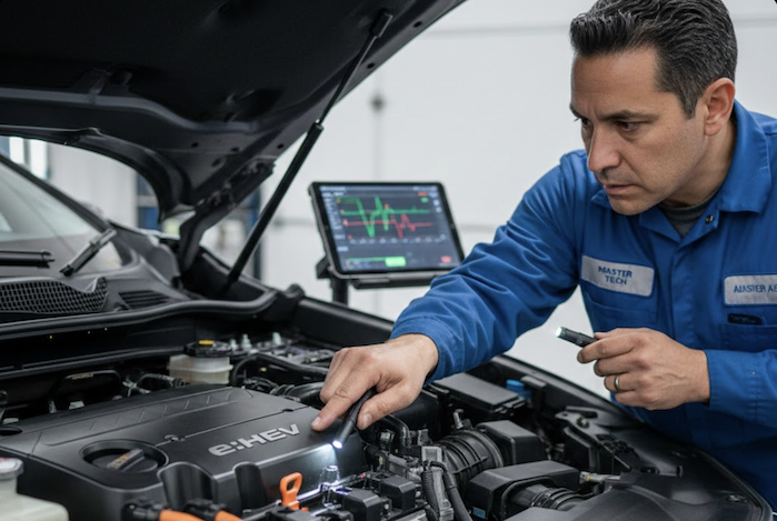 Adrian Aceves' 2024 Honda CR-V Hybrid diagnosed by the tech 