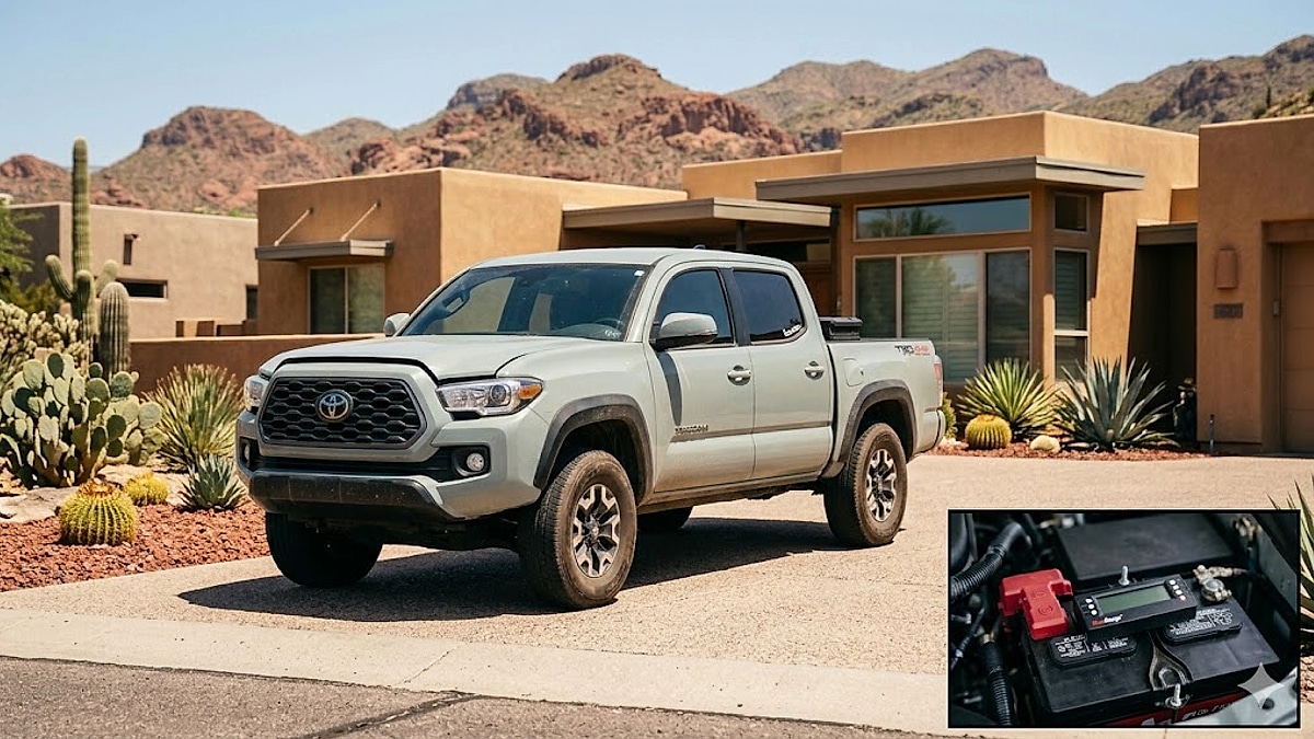 Arizona owner demonstrates the sub-$700 budget mods—including 91 octane and ScanGauge monitoring—that optimize his 2022 Toyota Tacoma for high-heat towing