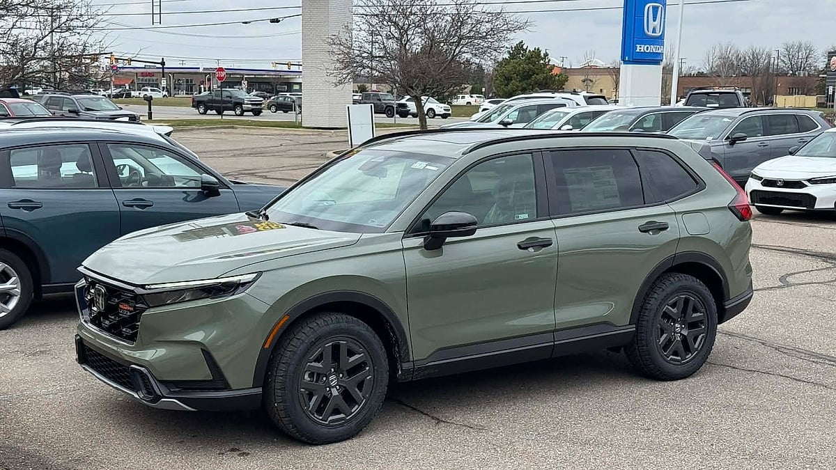 Brian Koehler's 2026 Honda CR-Honda dealer's lot after he traded in his RAV4