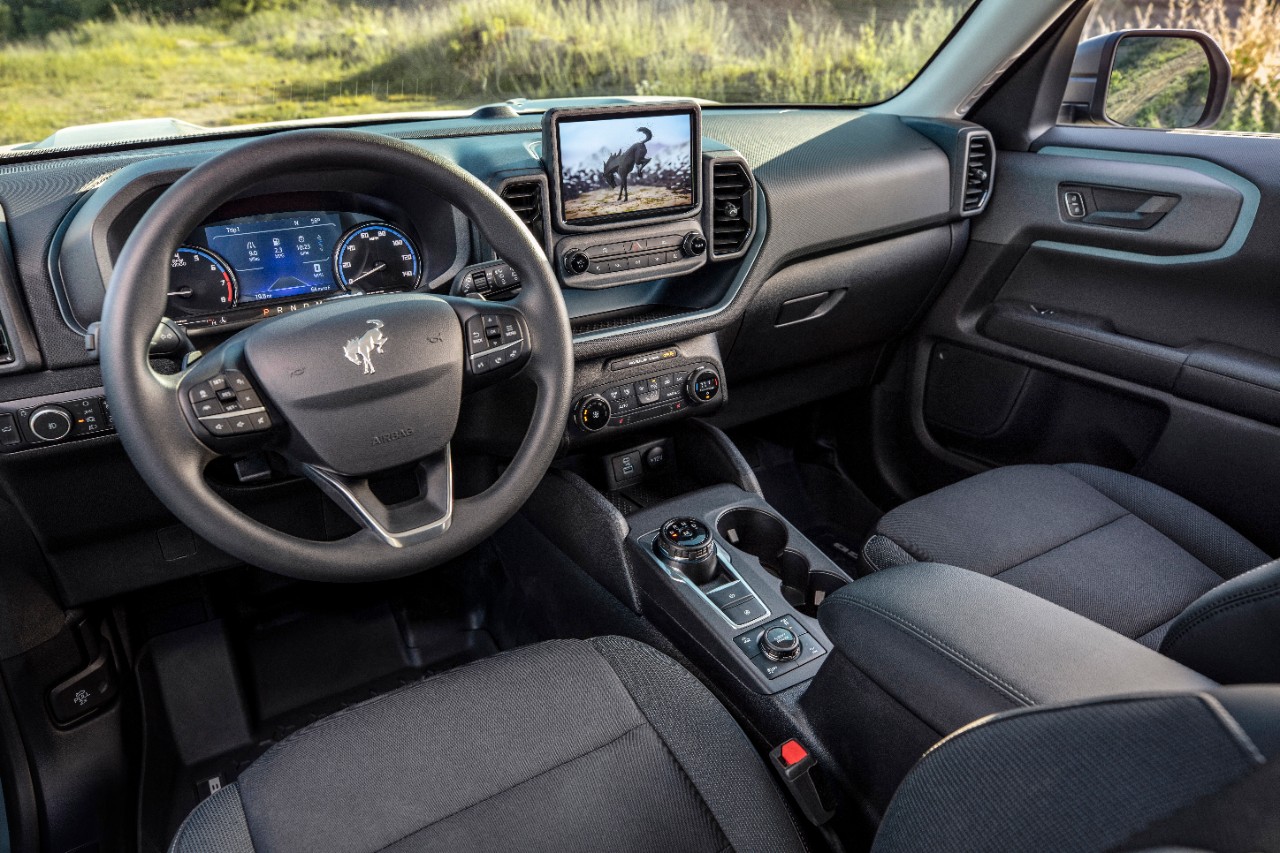 Image of Bronco Sport interior trim courtesy of Ford.