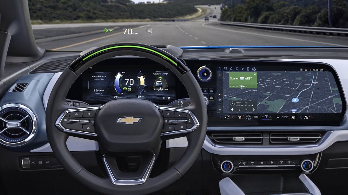 Chevy Equinox EV interior dashboard photo