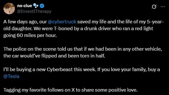 Father and Daughter Survive Serious Cybertruck Accident