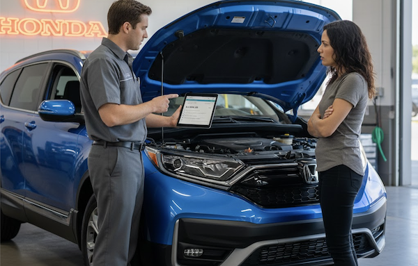 Darcey Brooten's 2024 Honda CR-V at the dealer