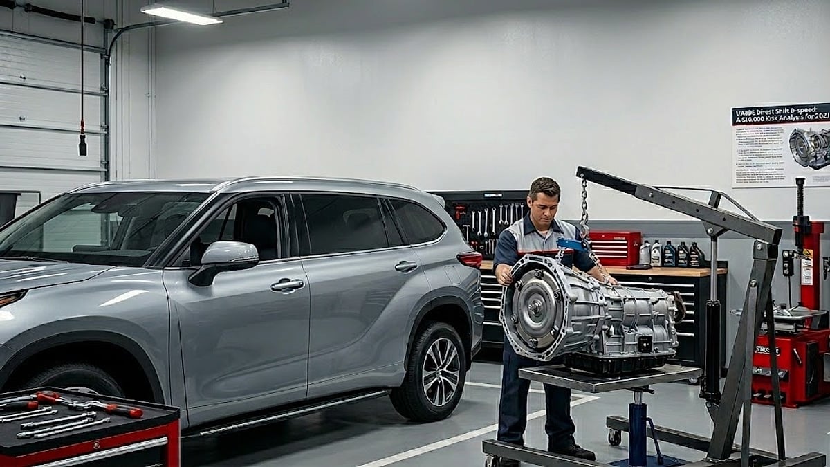 Denis Flierl's Torque News investigation into the 2021 Highlander UA80E transmission failure, analyzing TSB T-SB-0008-21 and the $10,000 replacement risk