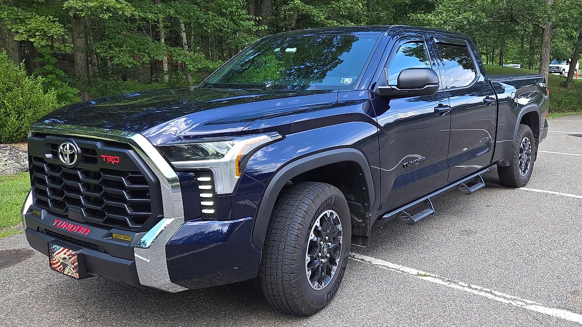 Don J Nusio's 2025 Toyota Tundra TRD parked near his Pennsylvania home after experiening a dead pedal