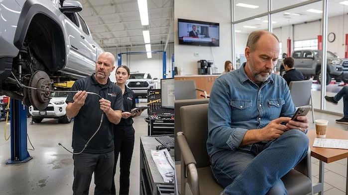 Don Nelson with his 2025 Toyota Tacoma at the dealer