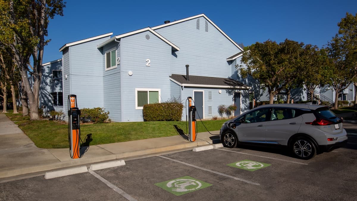 EV Chargers Installed at Multi-family Apartment
