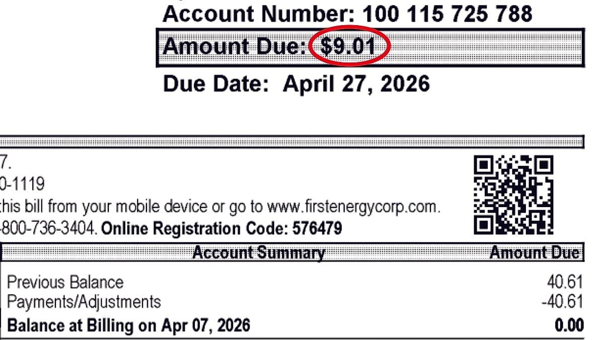 My typical electric bill