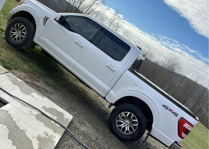 Ford F-150 with oversize tires