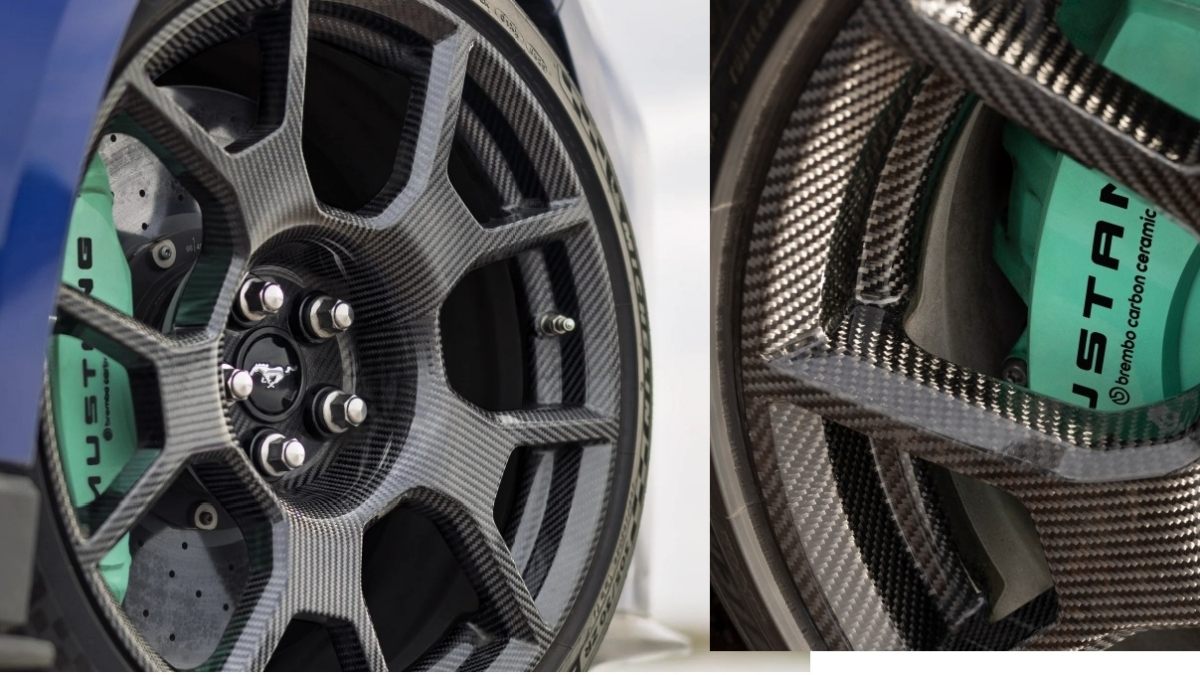 Ford Mustang Dark Horse SC carbon wheels and big brakes