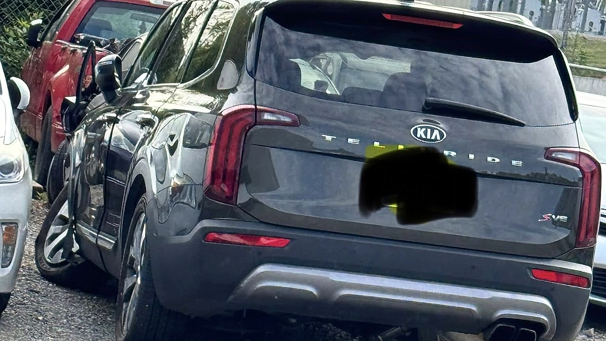 Here is Jenni's 2020 Kia Telluride's testament of its durability from the angle of rear view