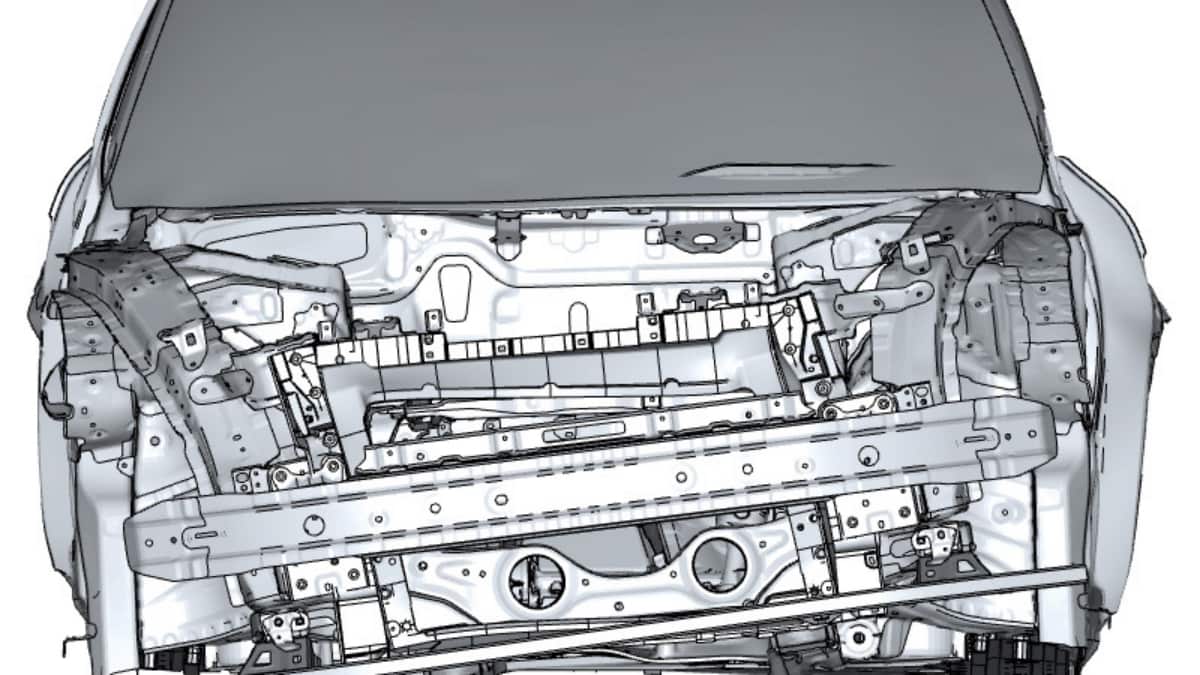 Honda's new hybrid platform features a flexible front section for improved stability