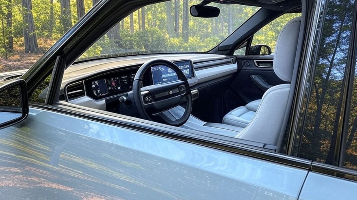 Interior of a Rivian R1S