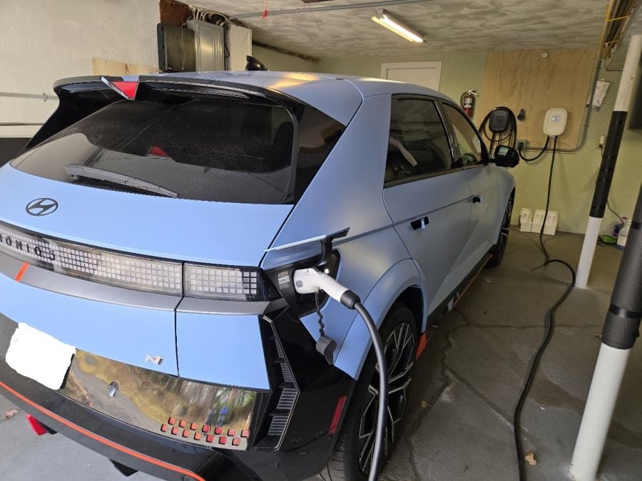2025 Hyundai Ioniq 5N charging on CCS J-Plug