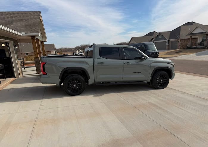James Henderson's 2020 Toyota Tundra, 2026 Tundra side view in the driveway