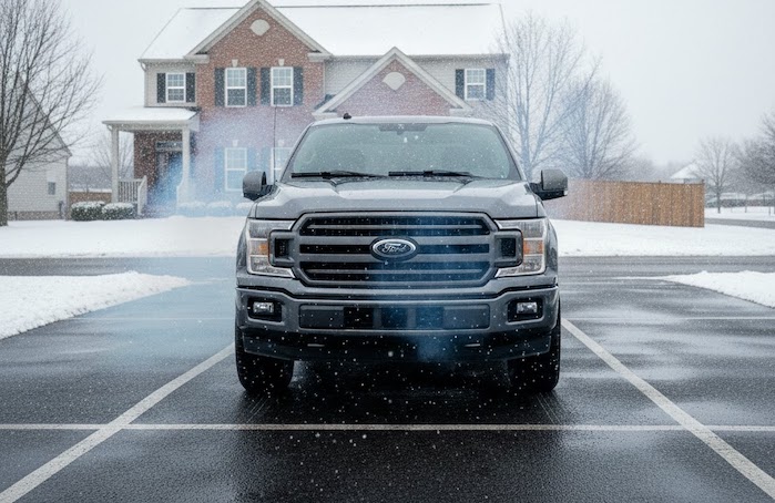James Schneider's 2019 Ford F-150 at his home