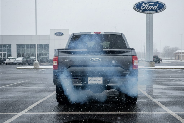 James Schneider's 2019 Ford F-150 at the dealer