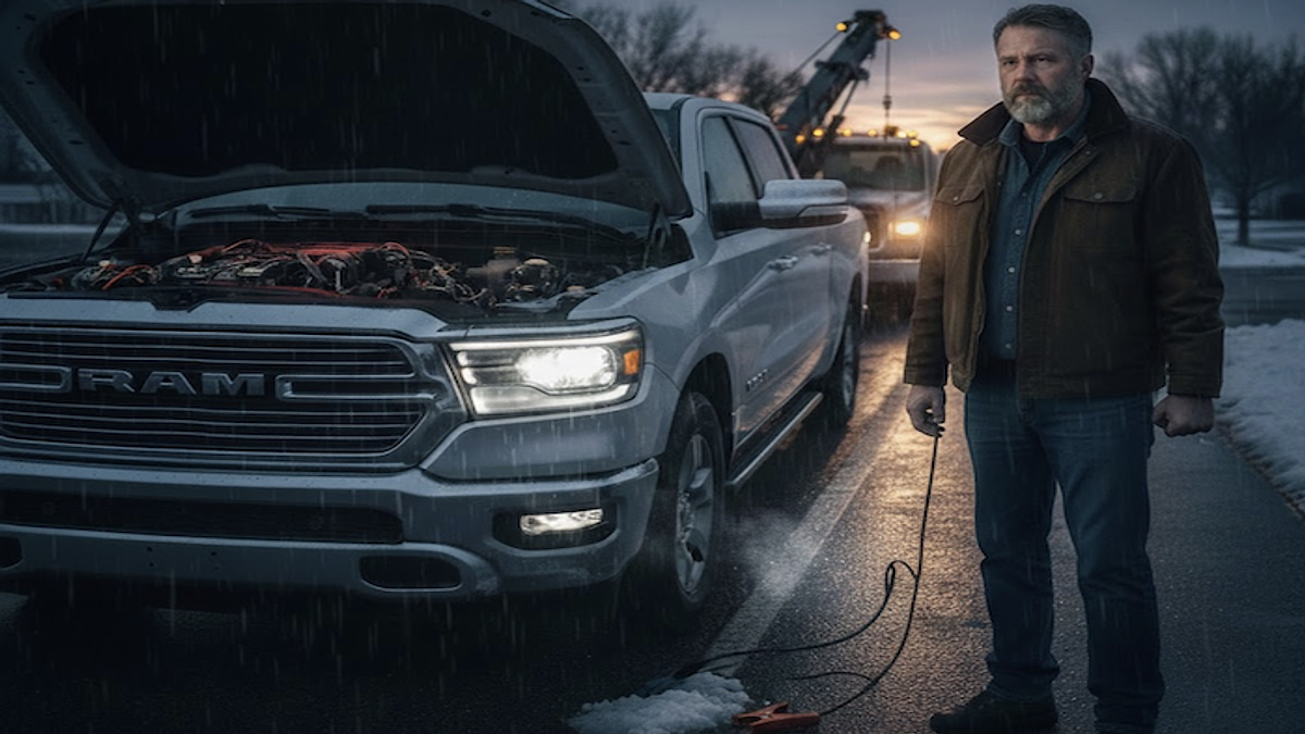 Jim Lehet' 2025 Ram dead on the road