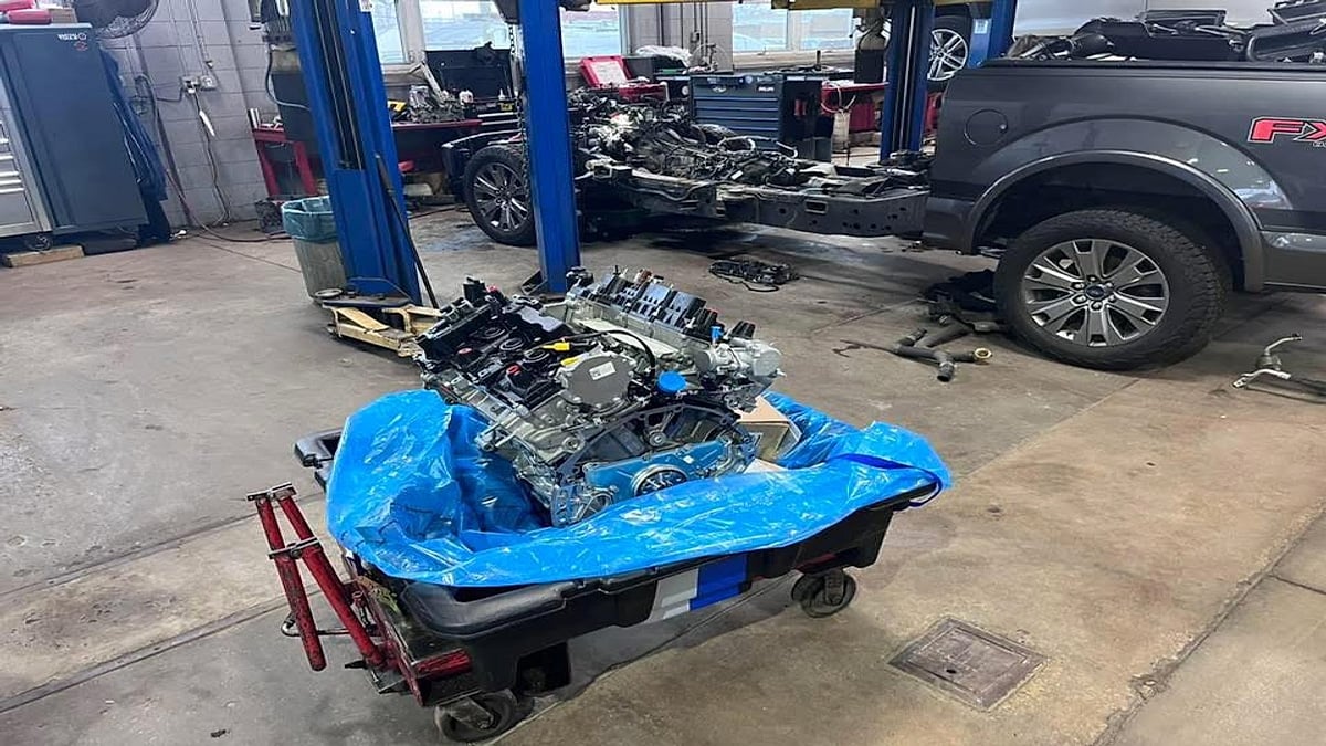 Kenneth's 2020 Ford F-150 brand-new $12,000 crate engine replacement fully covered by an extended warranty