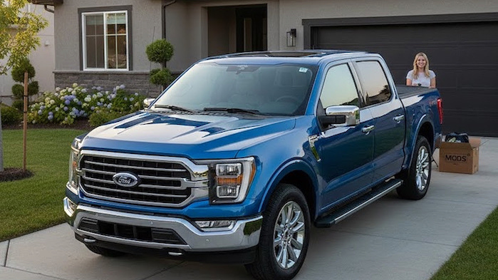 Kileigh's 2026 Ford F-150 2.7L in the driveway