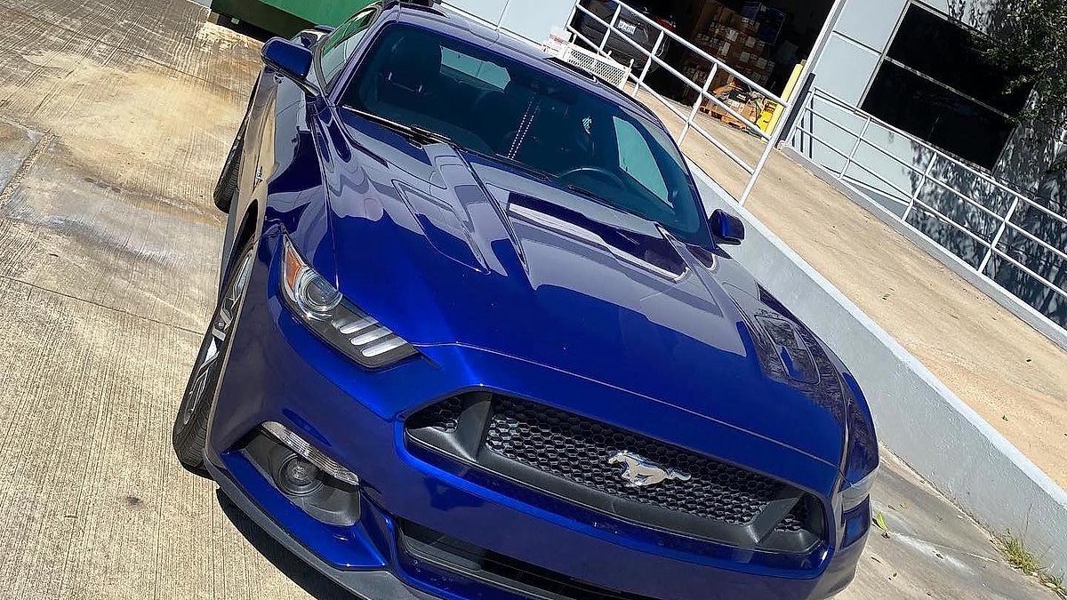 Michael Romero's Ford Mustang 5.0 parked in Houston, Texas