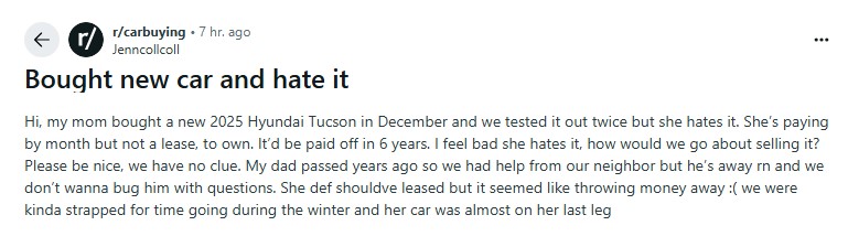 2025 Hyundai Tucson Buying Regret