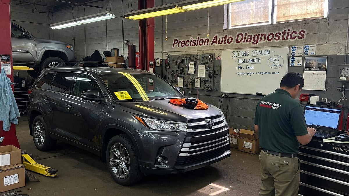 Rachel took her 2019 Toyota Highlander to a second mechanic for a different opinion