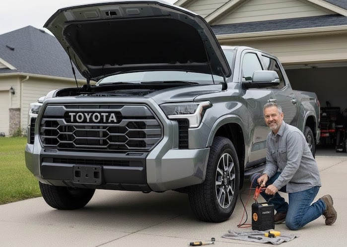 2025 Toyota Tundra in the driveway