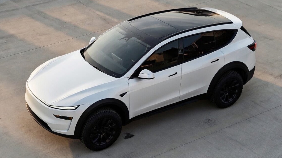 Rendering of how the Tesla Model Y long version at Giga Texas could look like