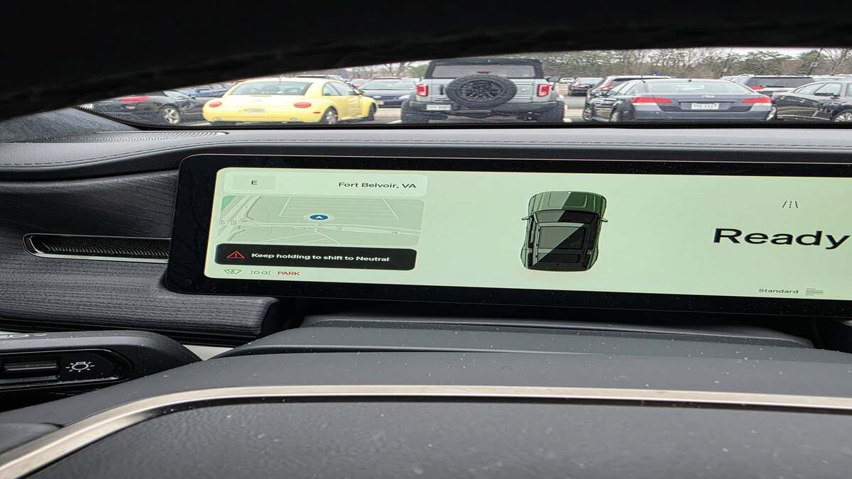 Rivian Error Message for Gear Selector
