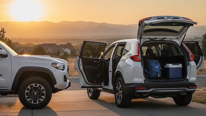 Ryan Miller &amp; his Honda CR-V &amp; Tacoma 