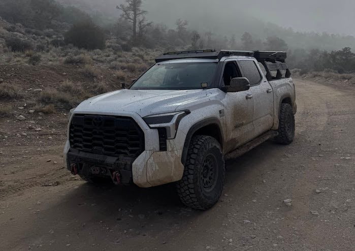 Scott Duff's 2024 Toyota Tundra on a dirt road