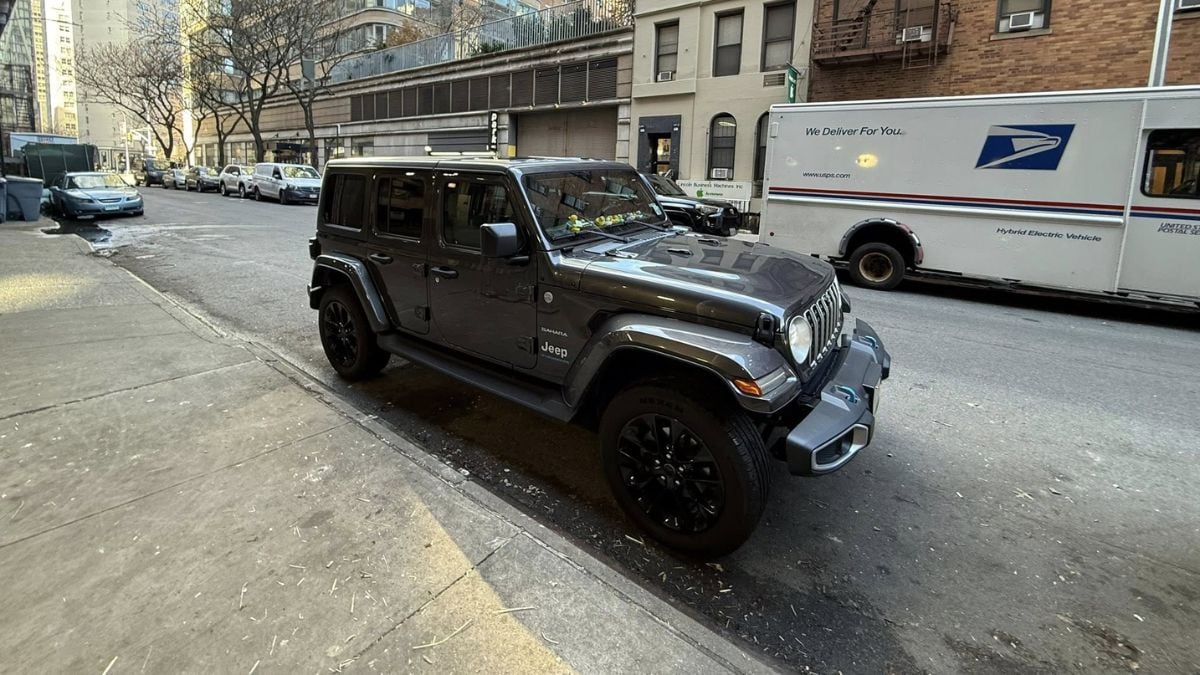 Scott's Jeep Wrangler parked in the New York City in Manhattan
