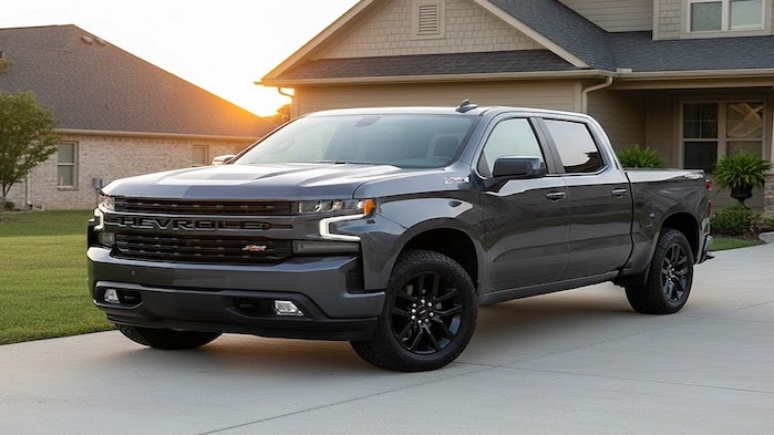 Stephen Lee's 2023 Chevy Silverado 5.3L in his driveway