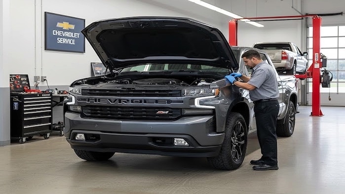 Stephen Lee's 2023 Chevy Silverado 5.3L at the dealer