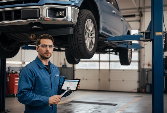 Steve Cherro's 2024 Ford F-150 at the dealer