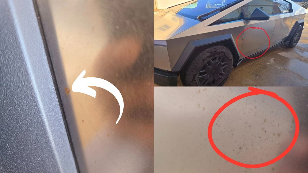 Tesla Cybertruck Owner Shows His Truck Covered in Brown Spots Driving in Michigan’s Snow &amp; Salt Covered Street. Adds, “Should wrapping help?”
