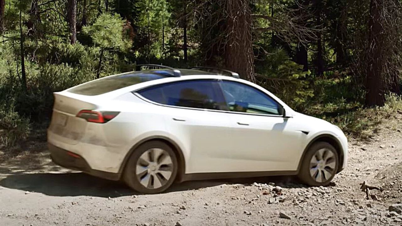 Tesla Model Y off-roading