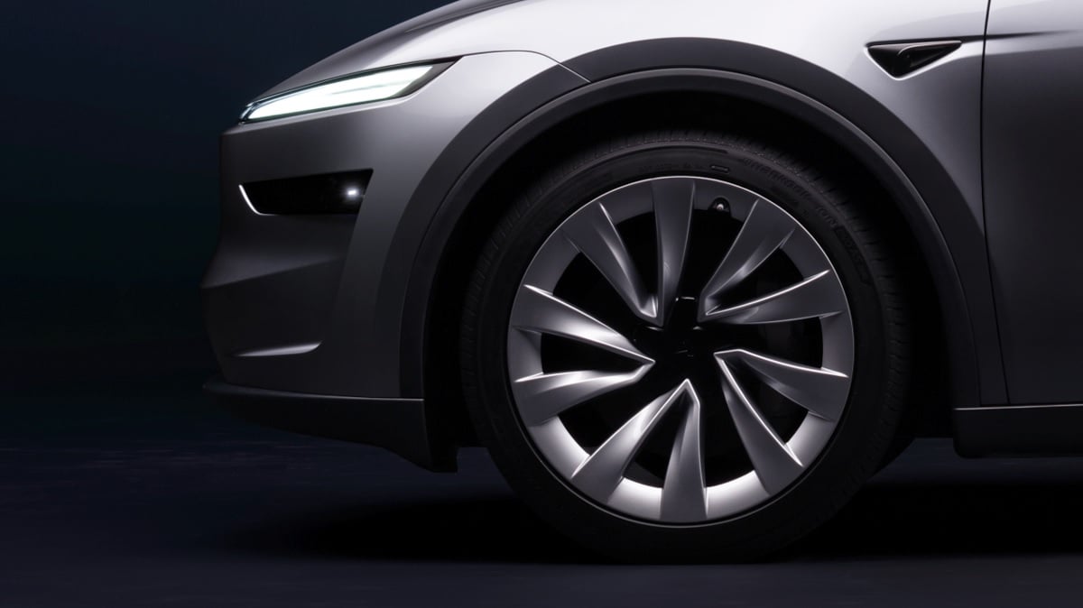 Front quarter of a Tesla Model Y