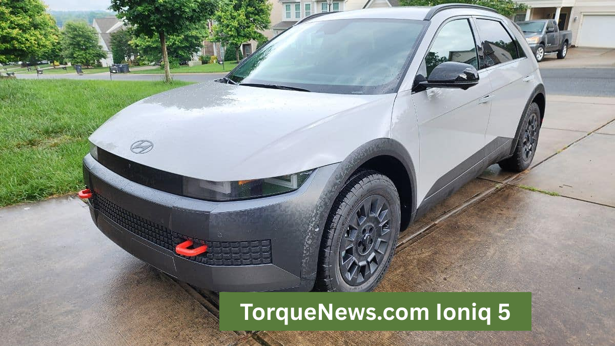 The Hyundai Ioniq 5, which I reviewed for Torque News recently and parked at our parking lot