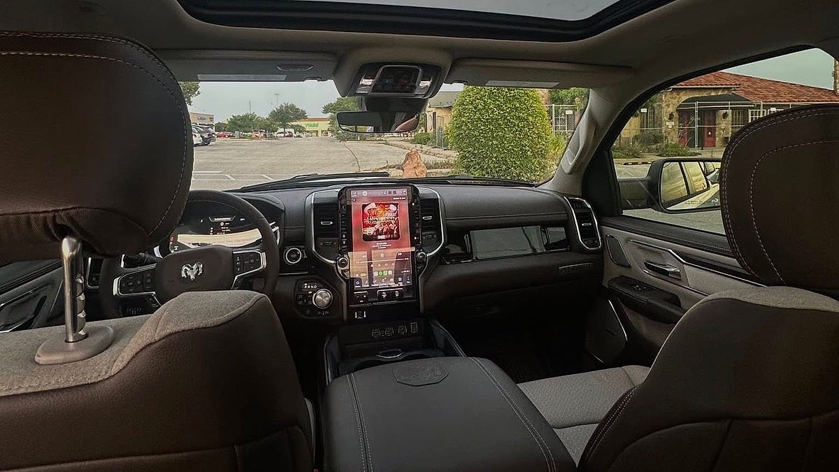 The interior view of the 2026 Ram 1500 Laramie Southwest Edition at Texas dealership