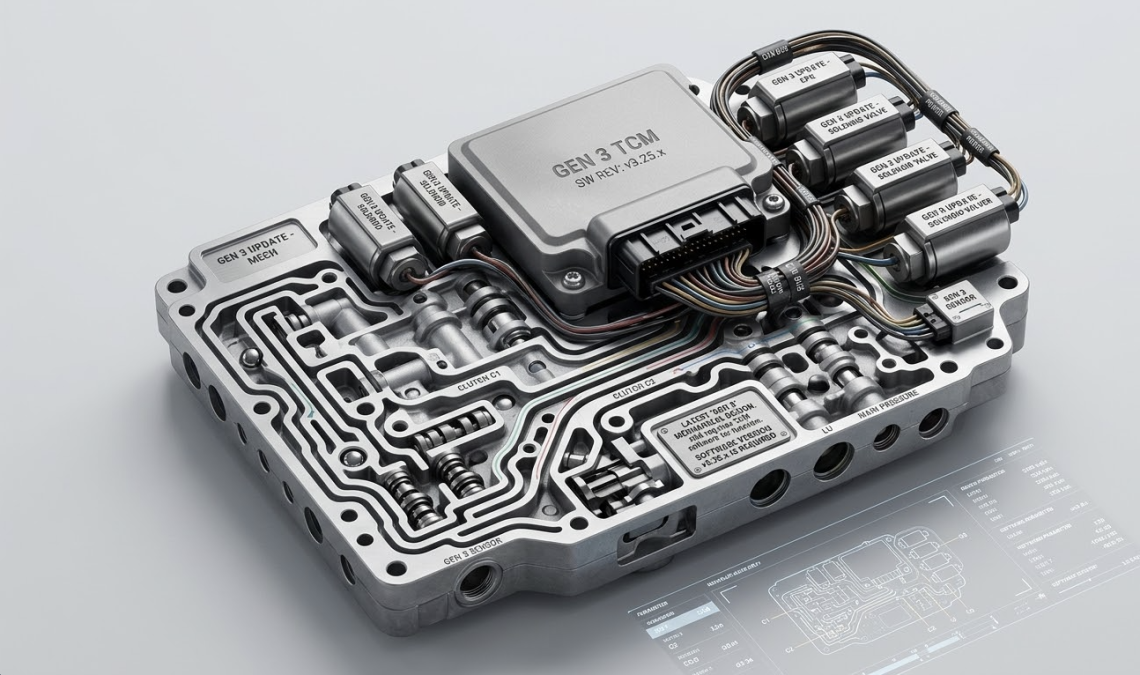 The latest "Gen 3" Silverado valve body mechanical design &amp; software