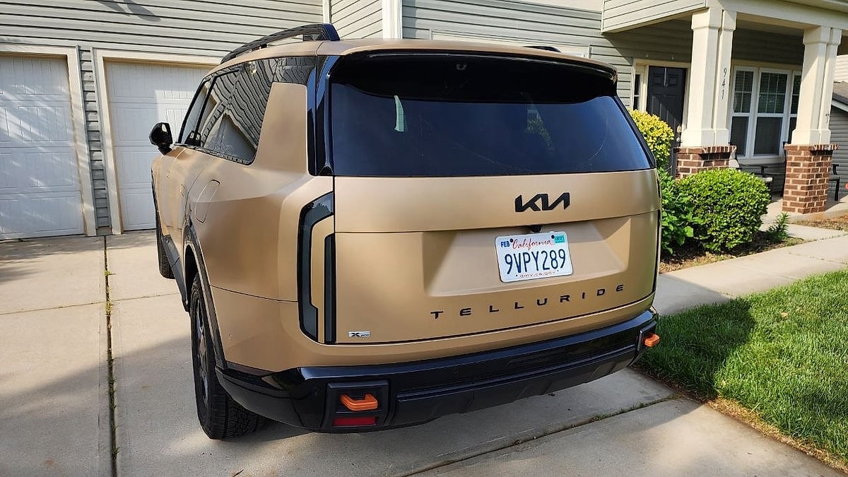 The rear of 2027 Kia Telluride X-Pro SX-Prestige AWD